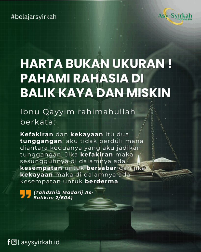 Ilustrasi simbolis dua jalan yang setara: satu jalan kekayaan (emas) untuk berderma, dan jalan kefakiran (kesederhanaan) untuk bersabar, sesuai konsep Kaya dan Miskin Dua Tunggangan.