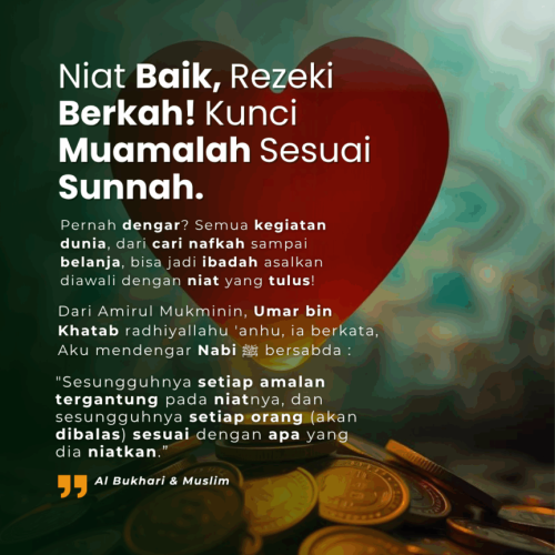 Amal tergantung niat