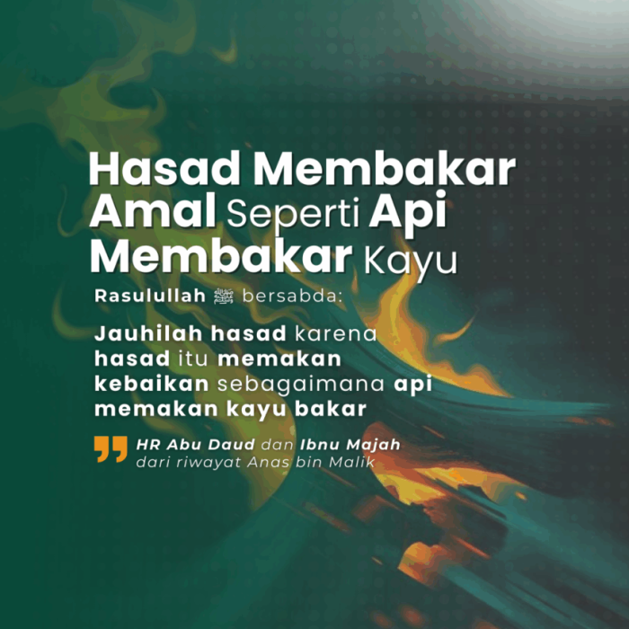 Ilustrasi api yang membakar kayu, menggambarkan bahaya hasad yang menghanguskan amal kebaikan dalam Islam.